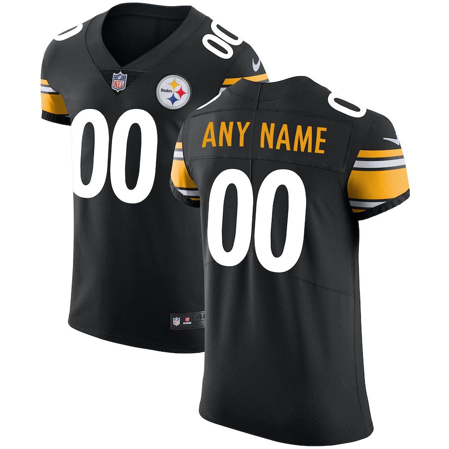 Men Pittsburgh Steelers Nike Black Vapor Untouchable Custom Elite NFL Jersey->pittsburgh steelers->NFL Jersey